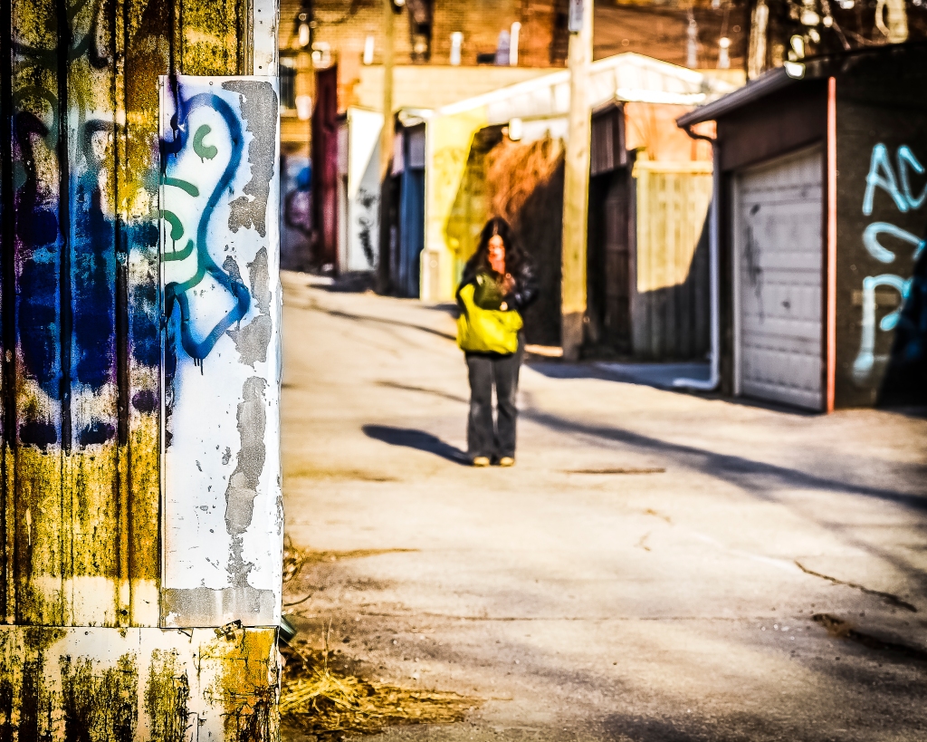 Yellow Bag And An Alley